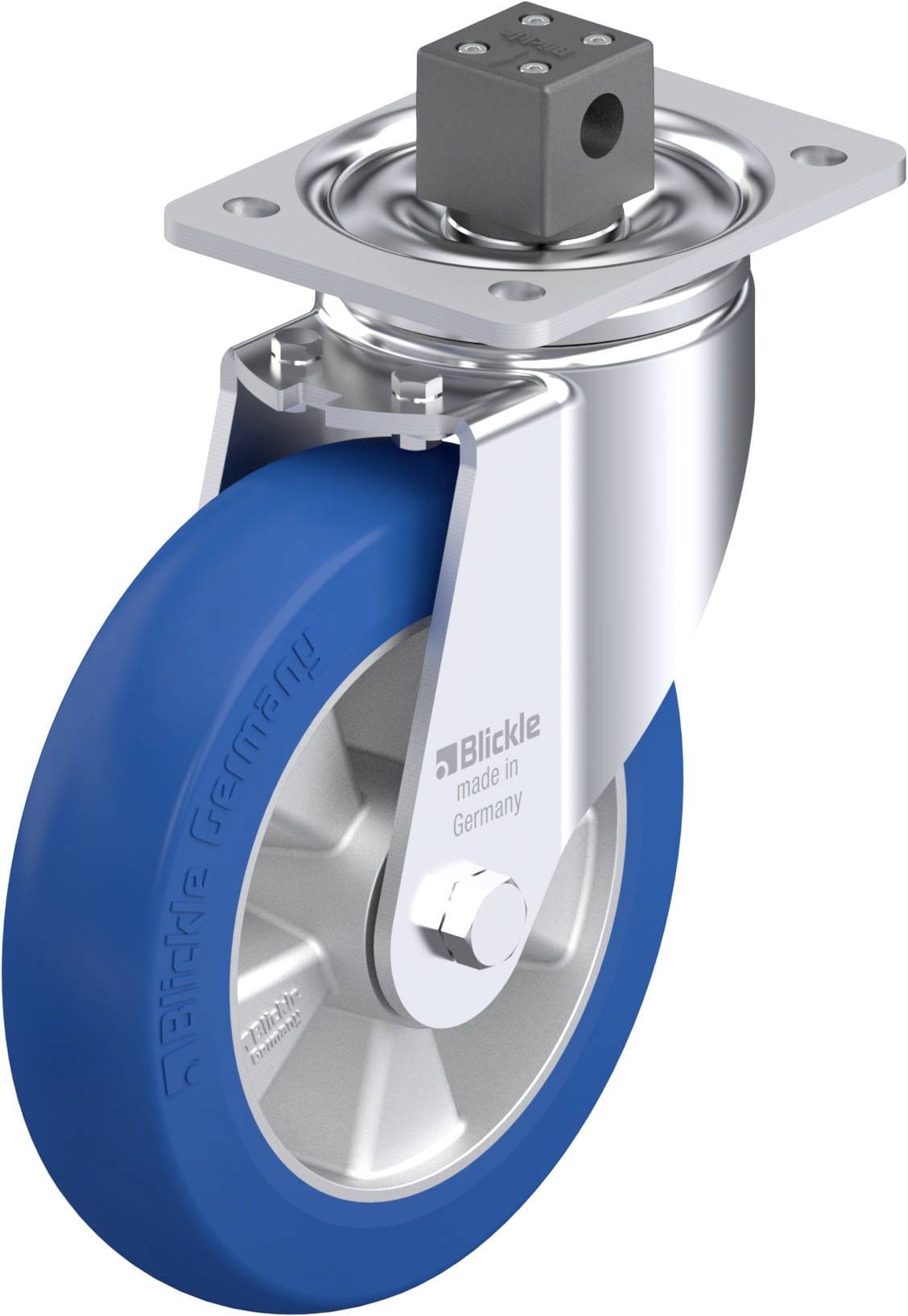 Blickle 936578 LH-ALBS 200K-CS13-CO Stahlblech-Lenkrolle Rad-Durchmesser: 200 mm Tragfähigkeit (max.): 600 kg 1 St.