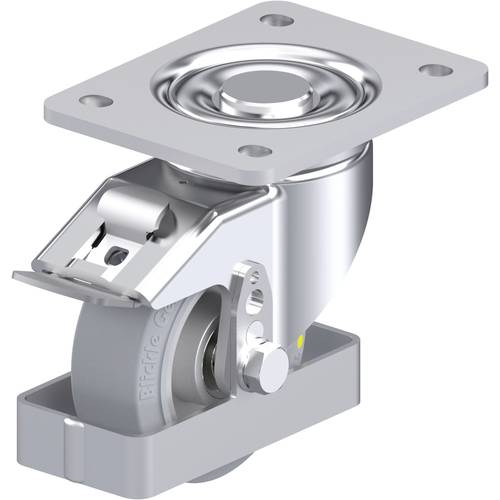 Blickle 938586 LH-ALEV 100K-3-FI-SG-AS-FS Stahlblech-Lenkrolle Rad-Durchmesser: 100 mm Tragfähigkeit (max.): 200 kg 1 St...