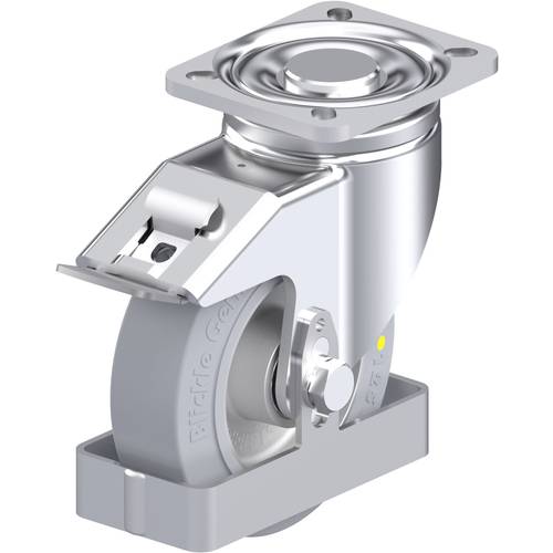 Thumbnail - Blickle 938594 LH-ALEV 125K-1-FI-SG-AS-FS Stahlblech-Lenkrolle Rad-Durchmesser: 125 mm Tragfähigkeit (max.): 250 kg 1 St...