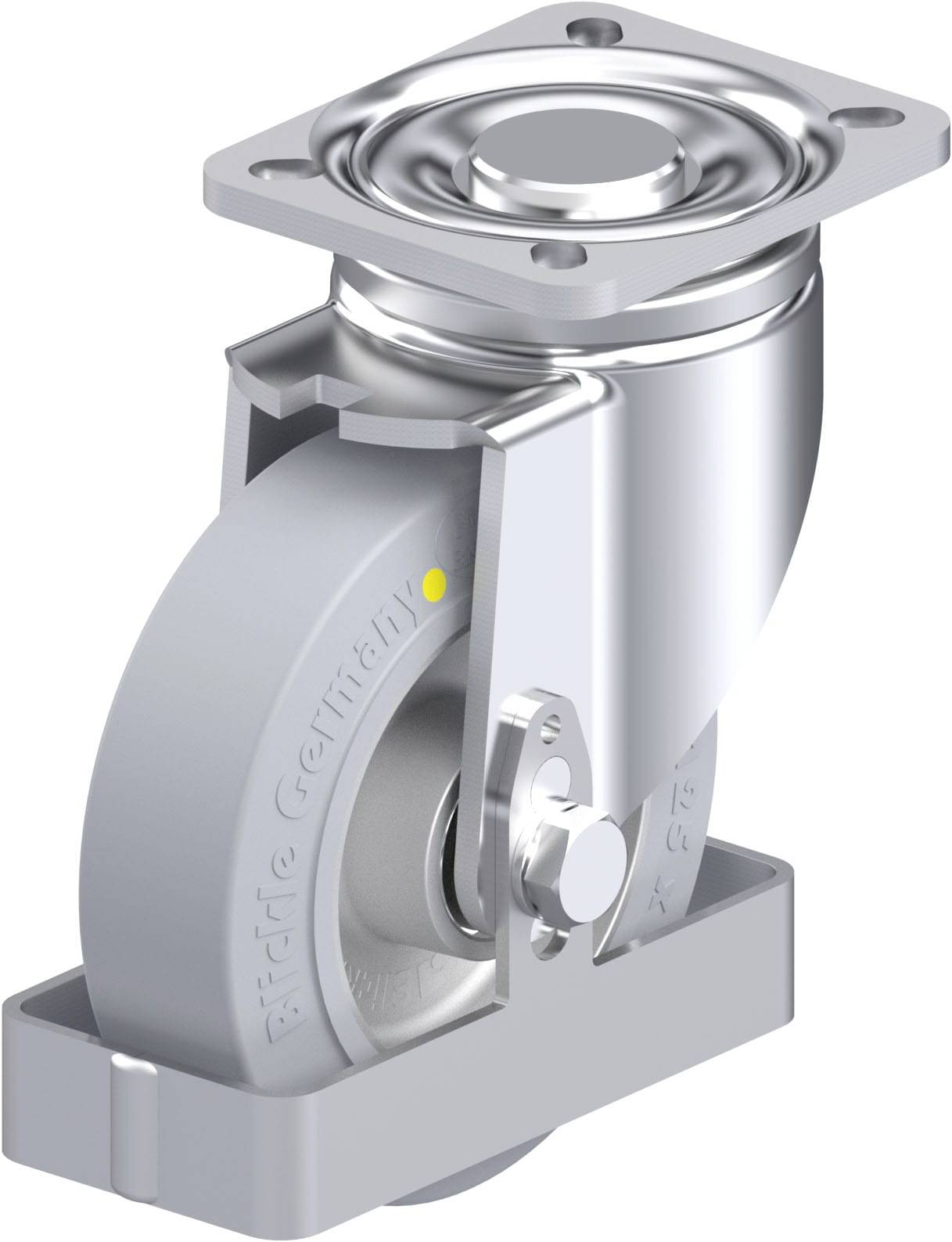 Blickle 938596 LH-ALEV 125K-1-SG-AS-FS Stahlblech-Lenkrolle Rad-Durchmesser: 125 mm Tragfähigkeit (max.): 250 kg 1 St.