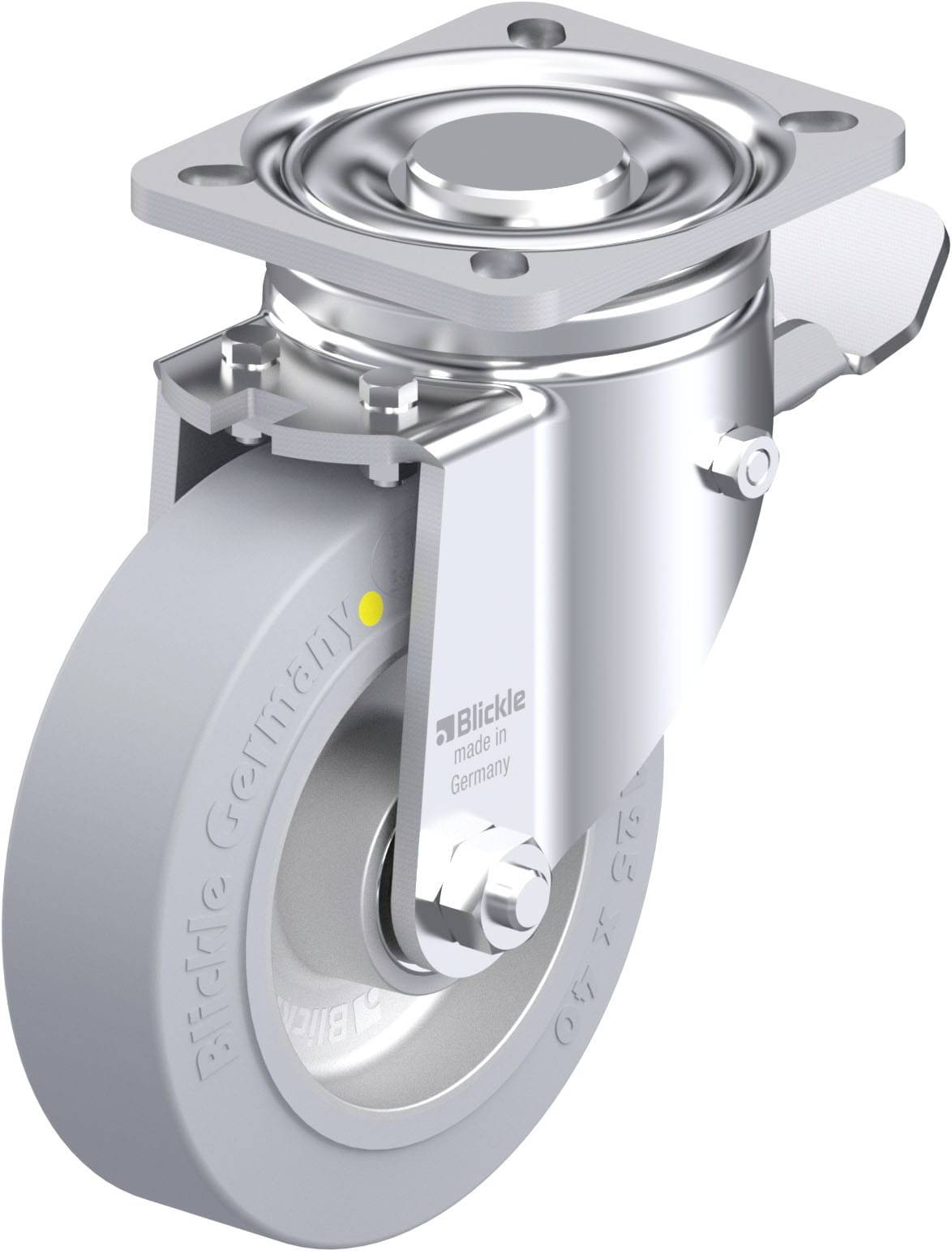 Blickle 918028 LH-ALEV 125K-1-ST-SG-AS Stahlblech-Lenkrolle Rad-Durchmesser: 125 mm Tragfähigkeit (max.): 250 kg 1 St.