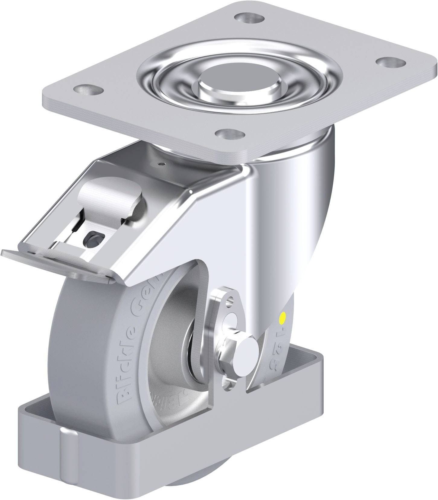 Blickle 938605 LH-ALEV 125K-3-FI-SG-AS-FS Stahlblech-Lenkrolle Rad-Durchmesser: 125 mm Tragfähigkeit (max.): 250 kg 1 St...