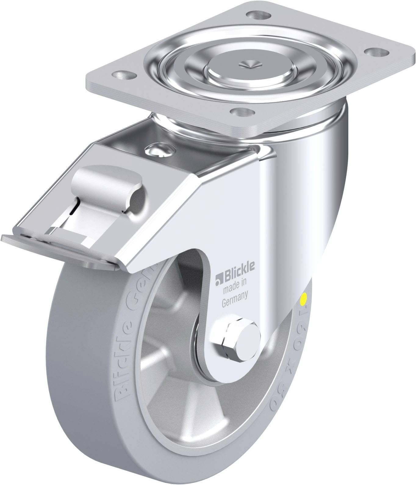 Blickle 918024 LH-ALEV 160K-FI-SG-AS Stahlblech-Lenkrolle Rad-Durchmesser: 160 mm Tragfähigkeit (max.): 350 kg 1 St.