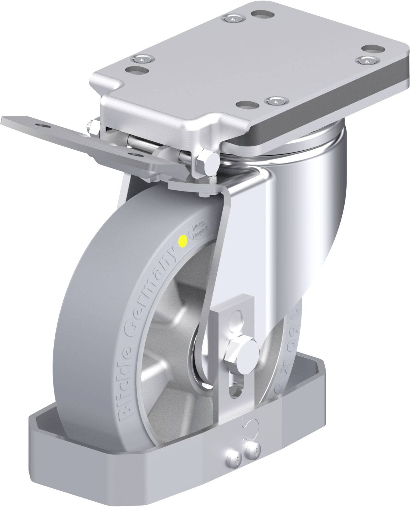 Blickle 938629 LH-ALEV 160K-IS-SG-AS-FS Stahlblech-Lenkrolle Rad-Durchmesser: 160 mm Tragfähigkeit (max.): 350 kg 1 St.