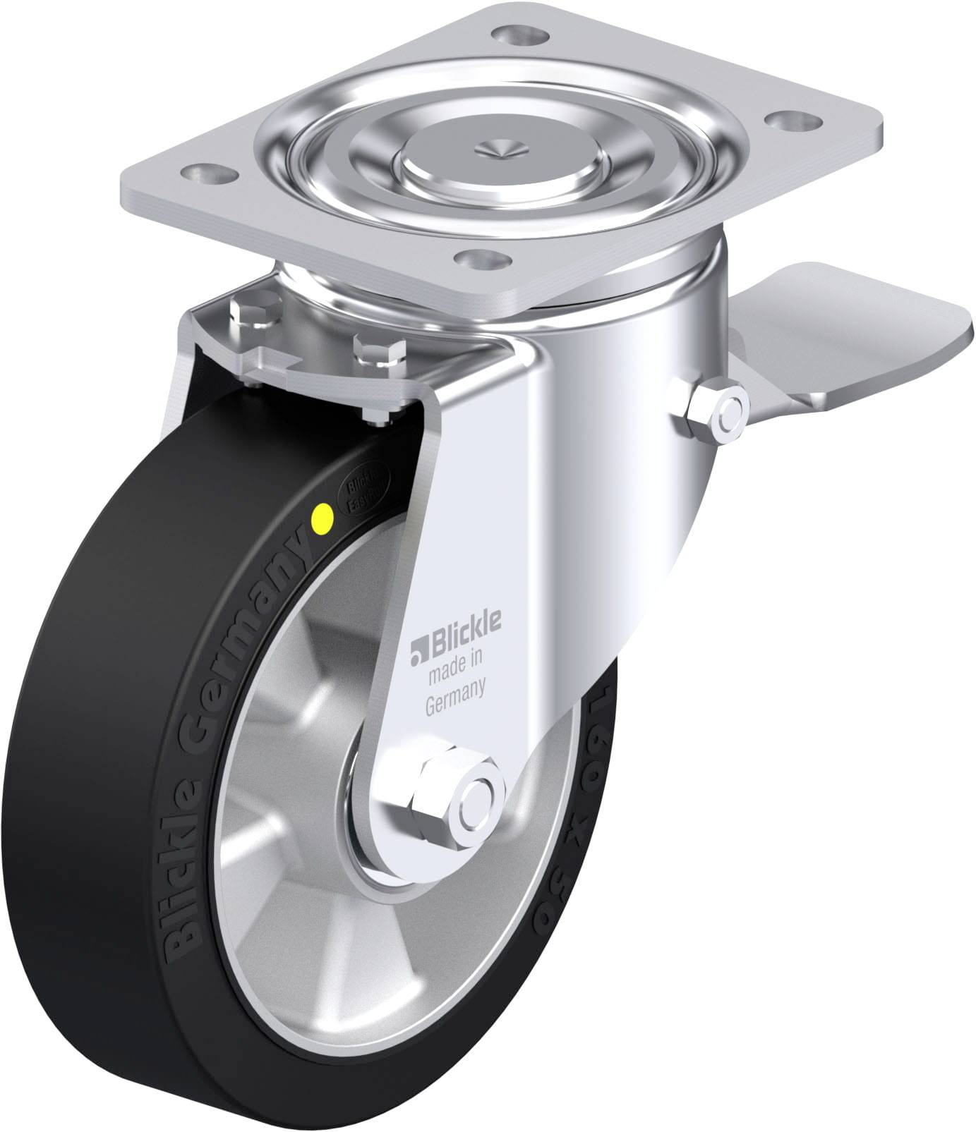 Blickle 940940 LH-ALEV 160K-ST-EL Stahlblech-Lenkrolle Rad-Durchmesser: 160 mm Tragfähigkeit (max.): 400 kg 1 St.