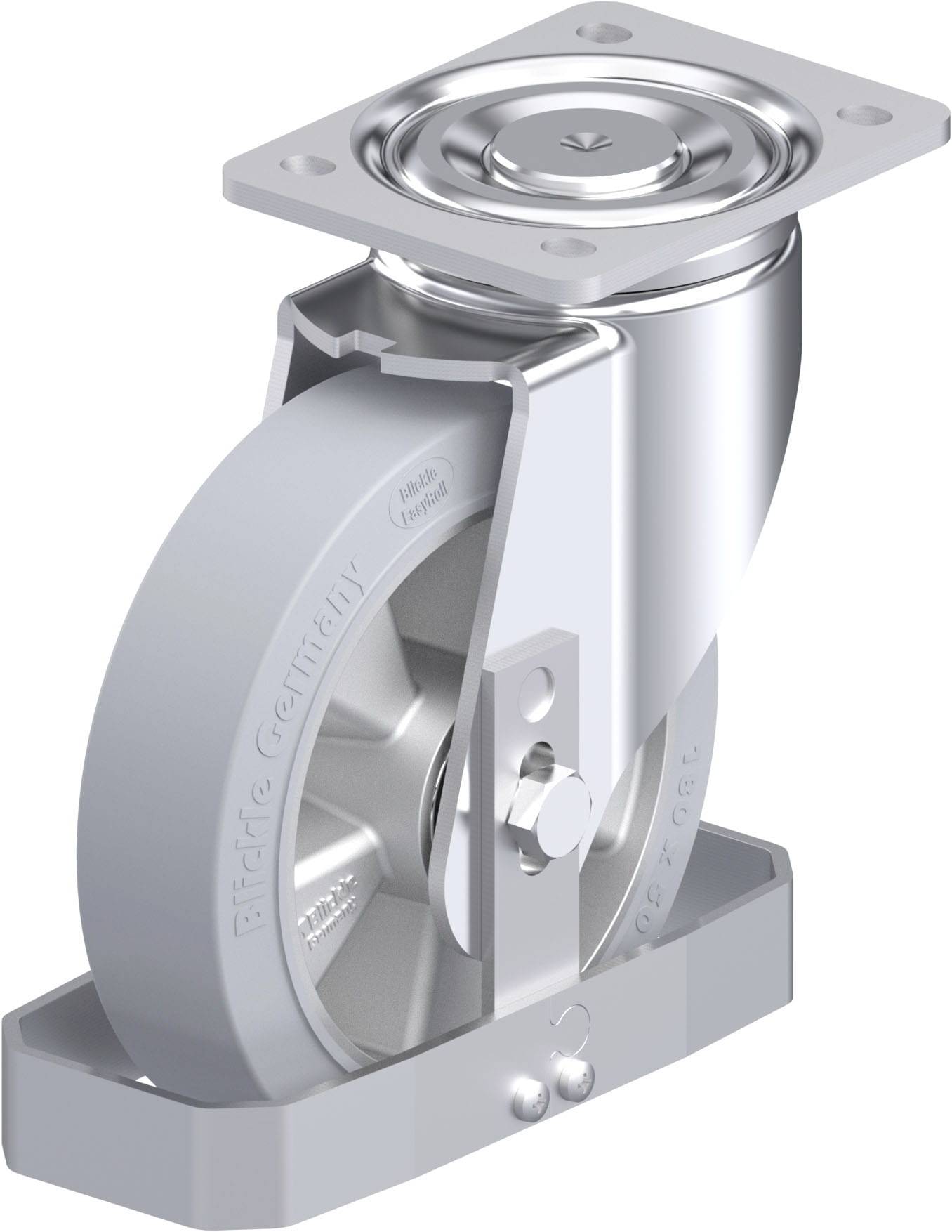 Blickle 938636 LH-ALEV 180K-SG-FS Stahlblech-Lenkrolle Rad-Durchmesser: 180 mm Tragfähigkeit (max.): 450 kg 1 St.