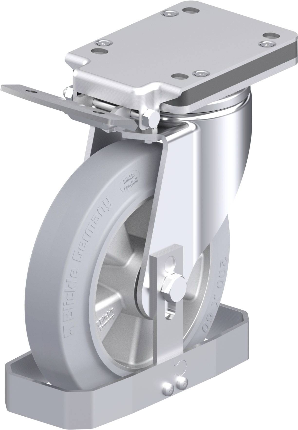 Blickle 938646 LH-ALEV 200K-IS-SG-FS Stahlblech-Lenkrolle Rad-Durchmesser: 200 mm Tragfähigkeit (max.): 500 kg 1 St.