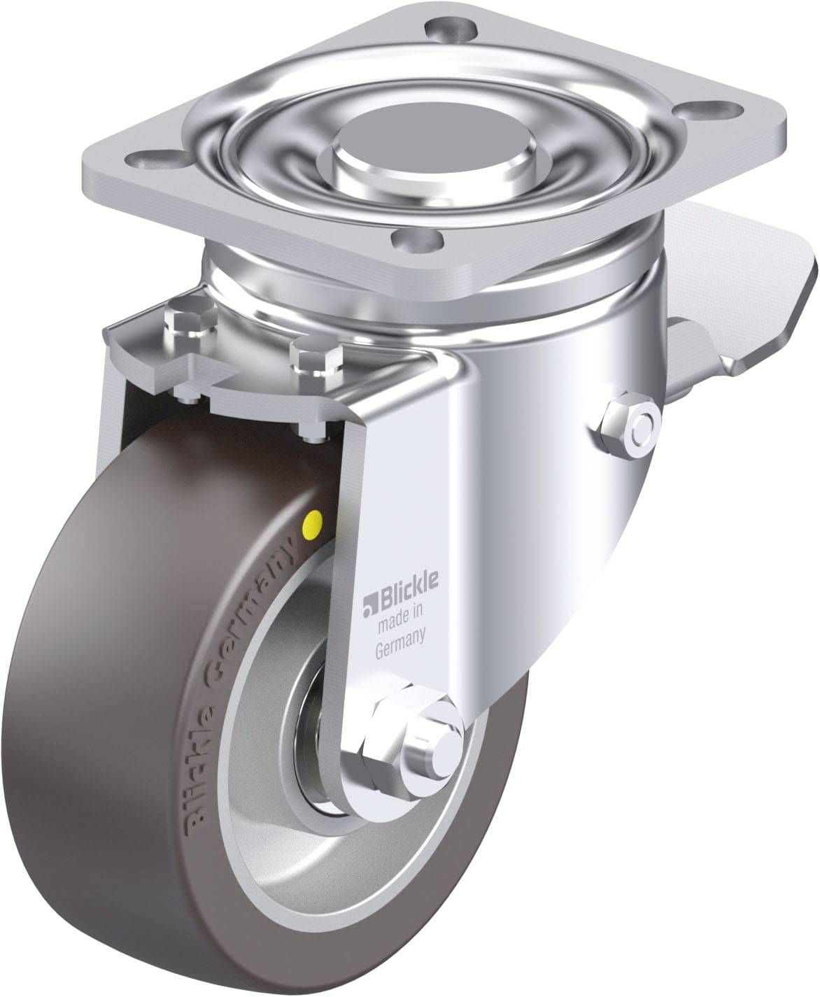 Blickle 936519 LH-ALST 100K-1-ST-AS Stahlblech-Lenkrolle Rad-Durchmesser: 100 mm Tragfähigkeit (max.): 320 kg 1 St.