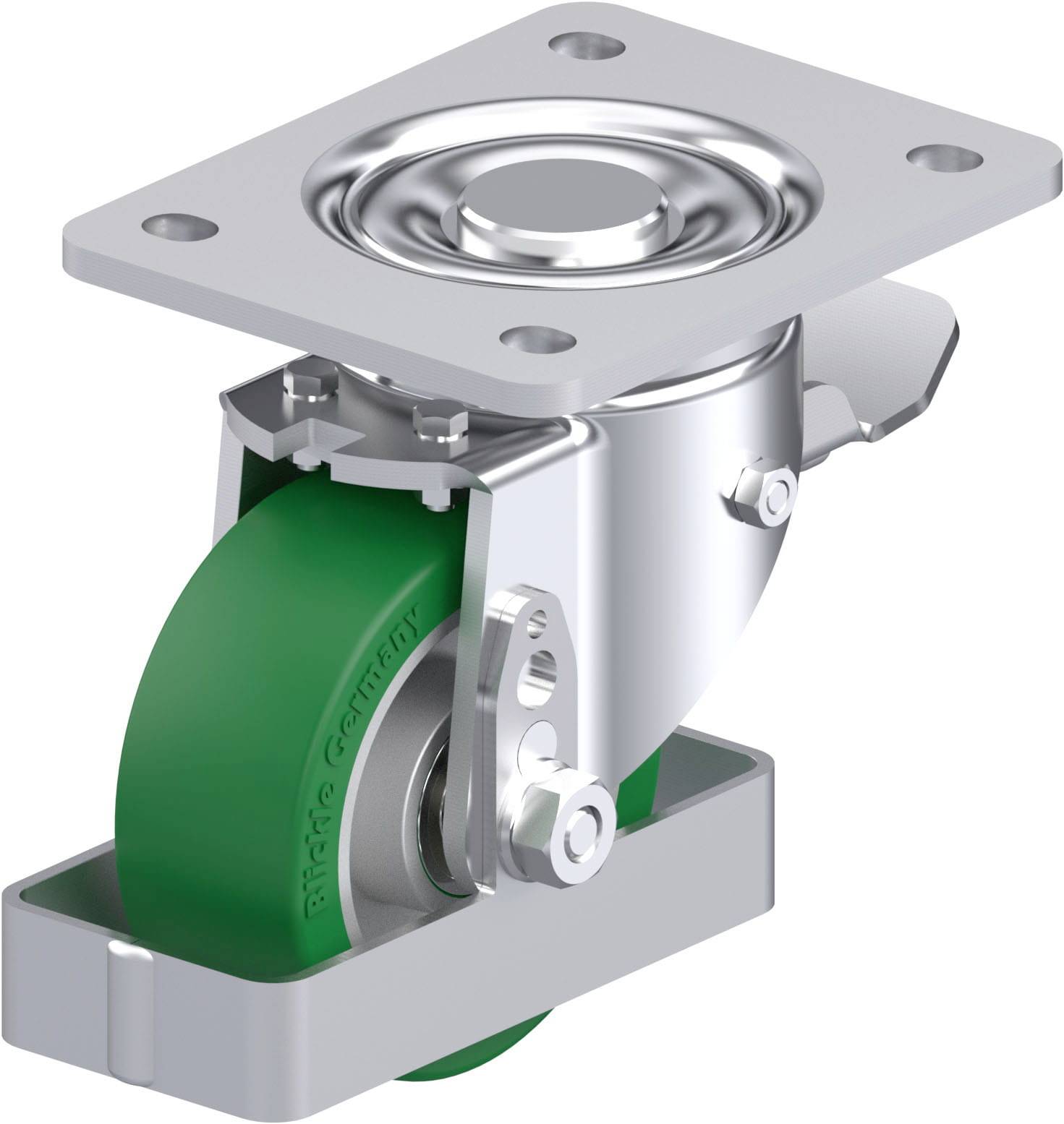 Blickle 939222 LH-ALST 100K-3-ST-FS Stahlblech-Lenkrolle Rad-Durchmesser: 100 mm Tragfähigkeit (max.): 320 kg 1 St.