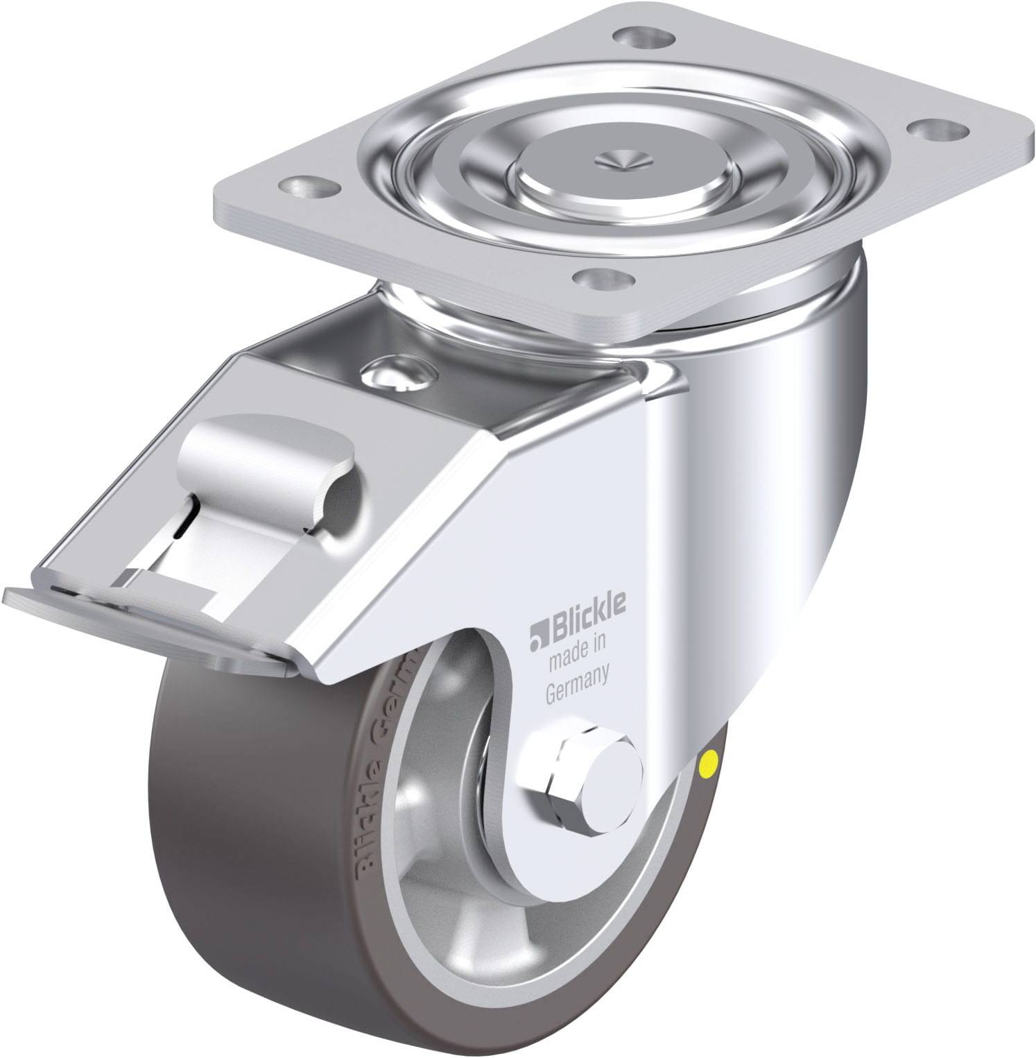 Blickle 936526 LH-ALST 127K-FI-AS Stahlblech-Lenkrolle Rad-Durchmesser: 125 mm Tragfähigkeit (max.): 450 kg 1 St.