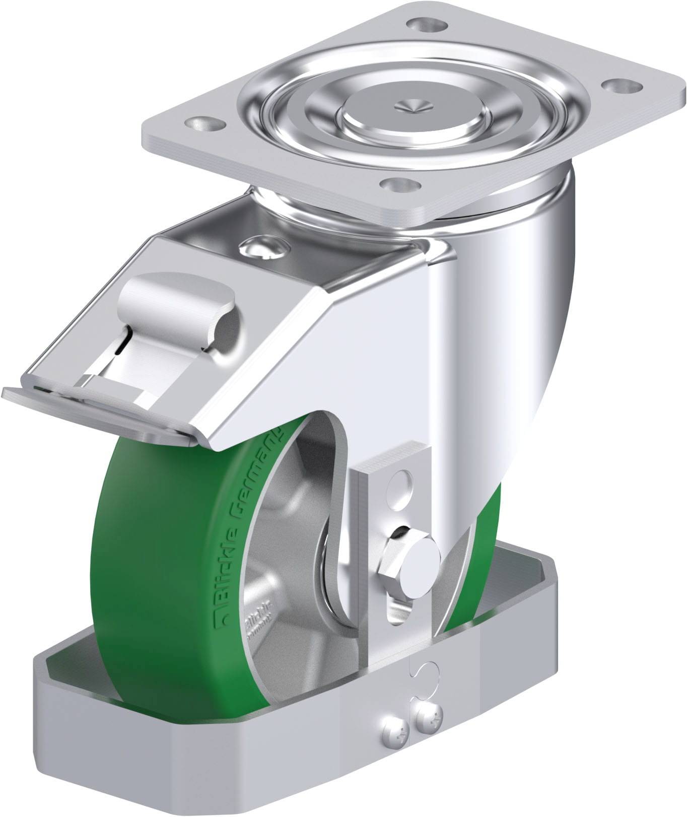 Blickle 907519 LH-ALST 150K-FI-FS Stahlblech-Lenkrolle Rad-Durchmesser: 150 mm Tragfähigkeit (max.): 500 kg 1 St.