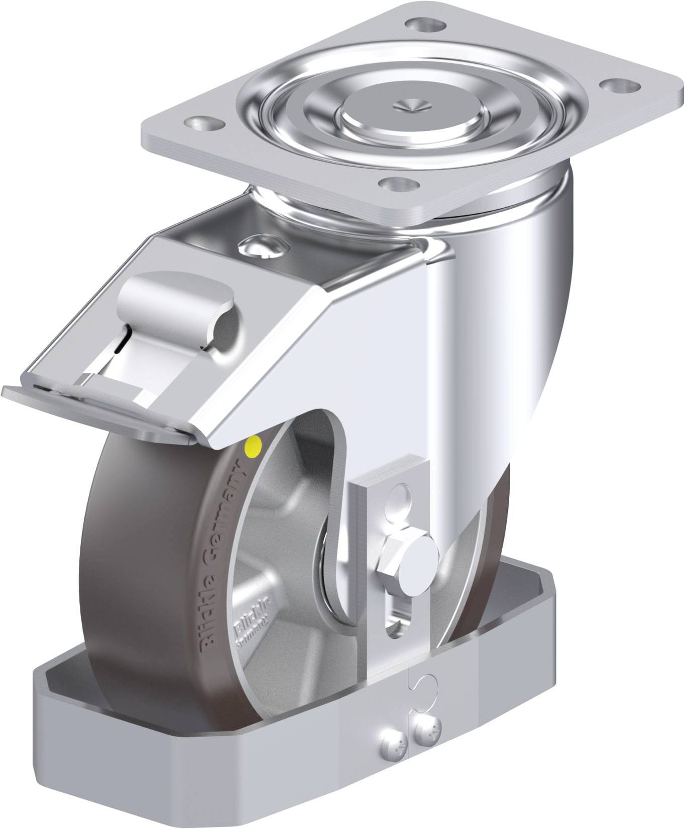 Blickle 939192 LH-ALST 160K-FI-AS-FS Stahlblech-Lenkrolle Rad-Durchmesser: 160 mm Tragfähigkeit (max.): 580 kg 1 St.