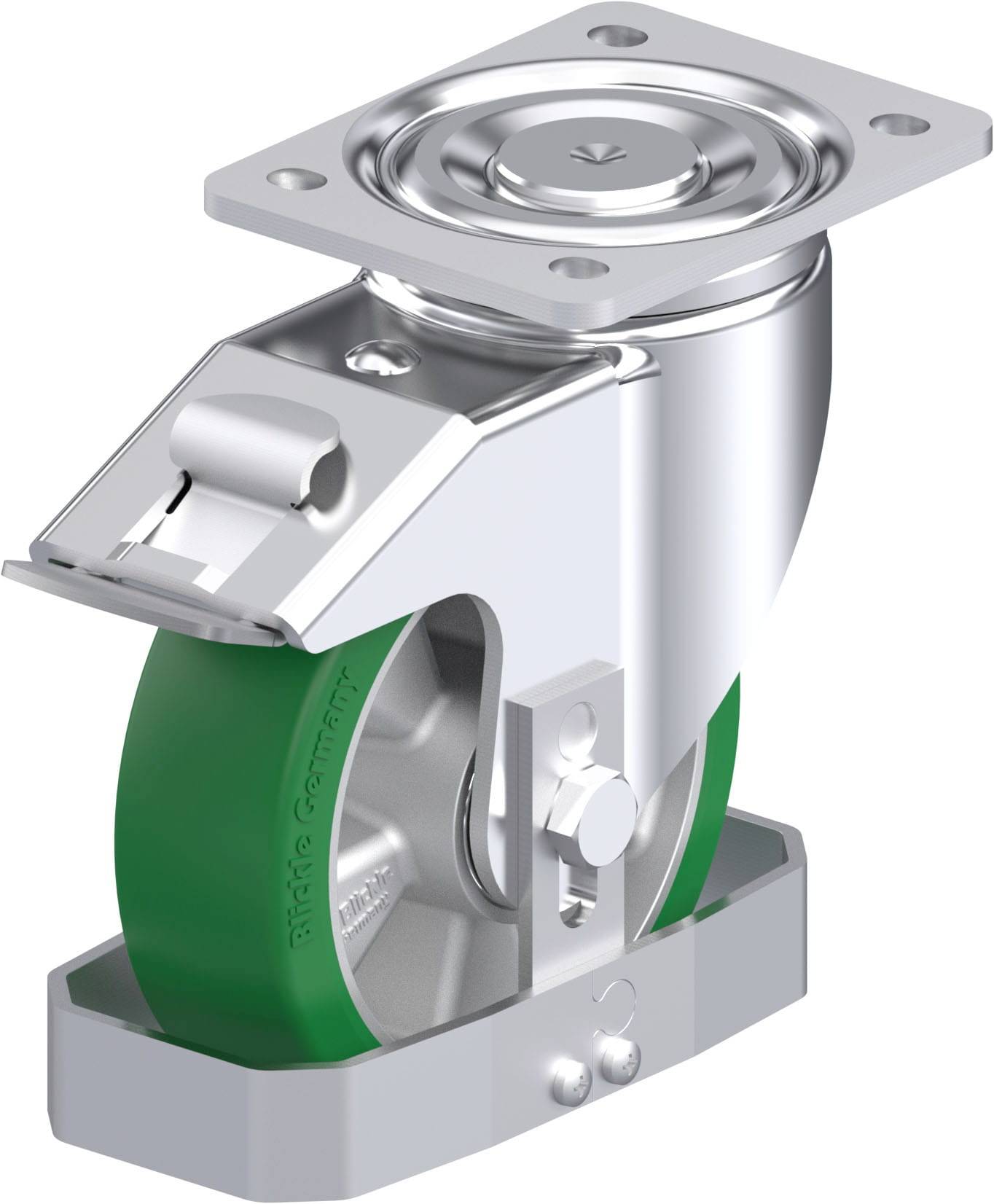 Blickle 753732 LH-ALST 160K-FI-FS Stahlblech-Lenkrolle Rad-Durchmesser: 160 mm Tragfähigkeit (max.): 580 kg 1 St.