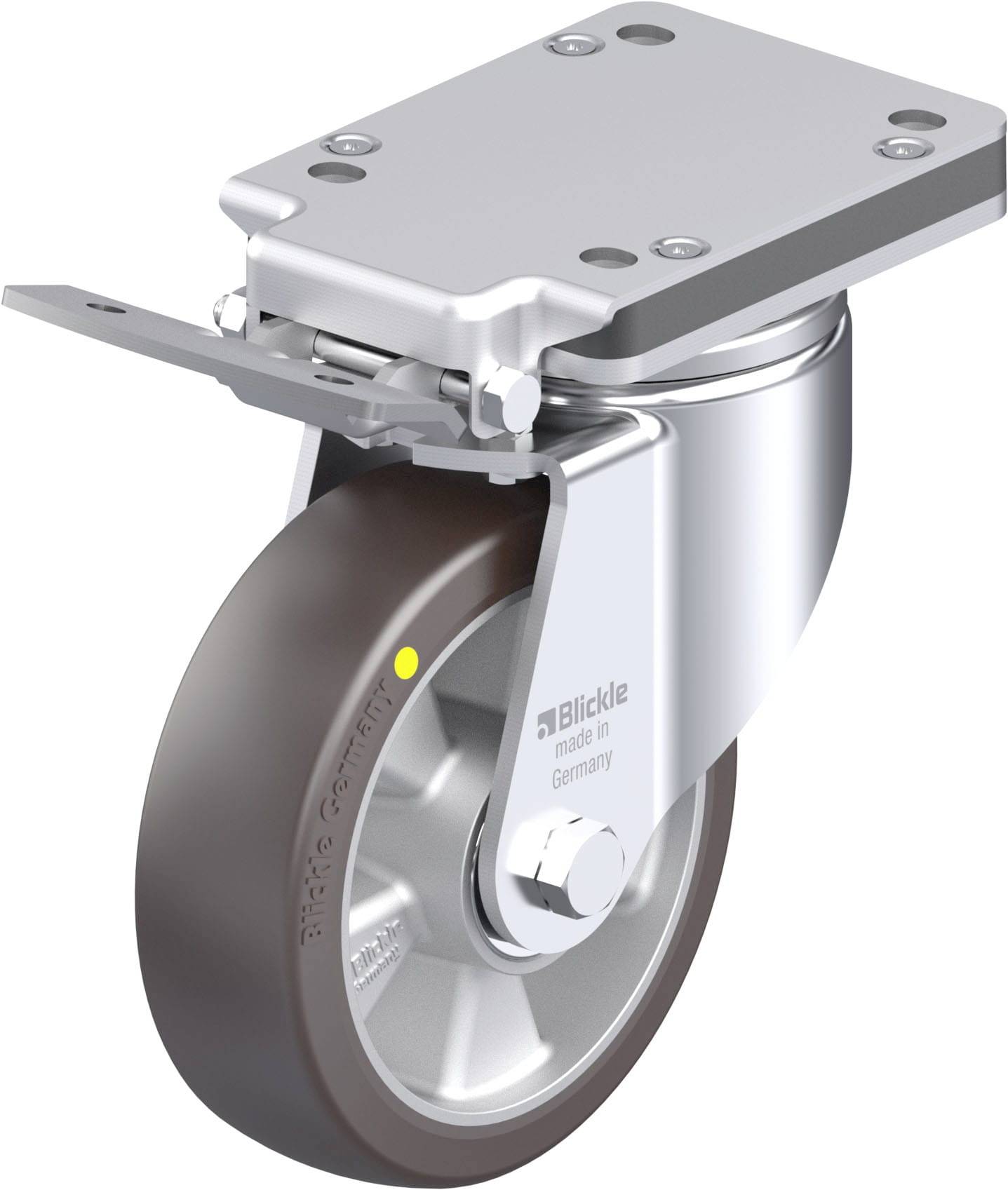 Blickle 902534 LH-ALST 160K-IS-AS Stahlblech-Lenkrolle Rad-Durchmesser: 160 mm Tragfähigkeit (max.): 580 kg 1 St.