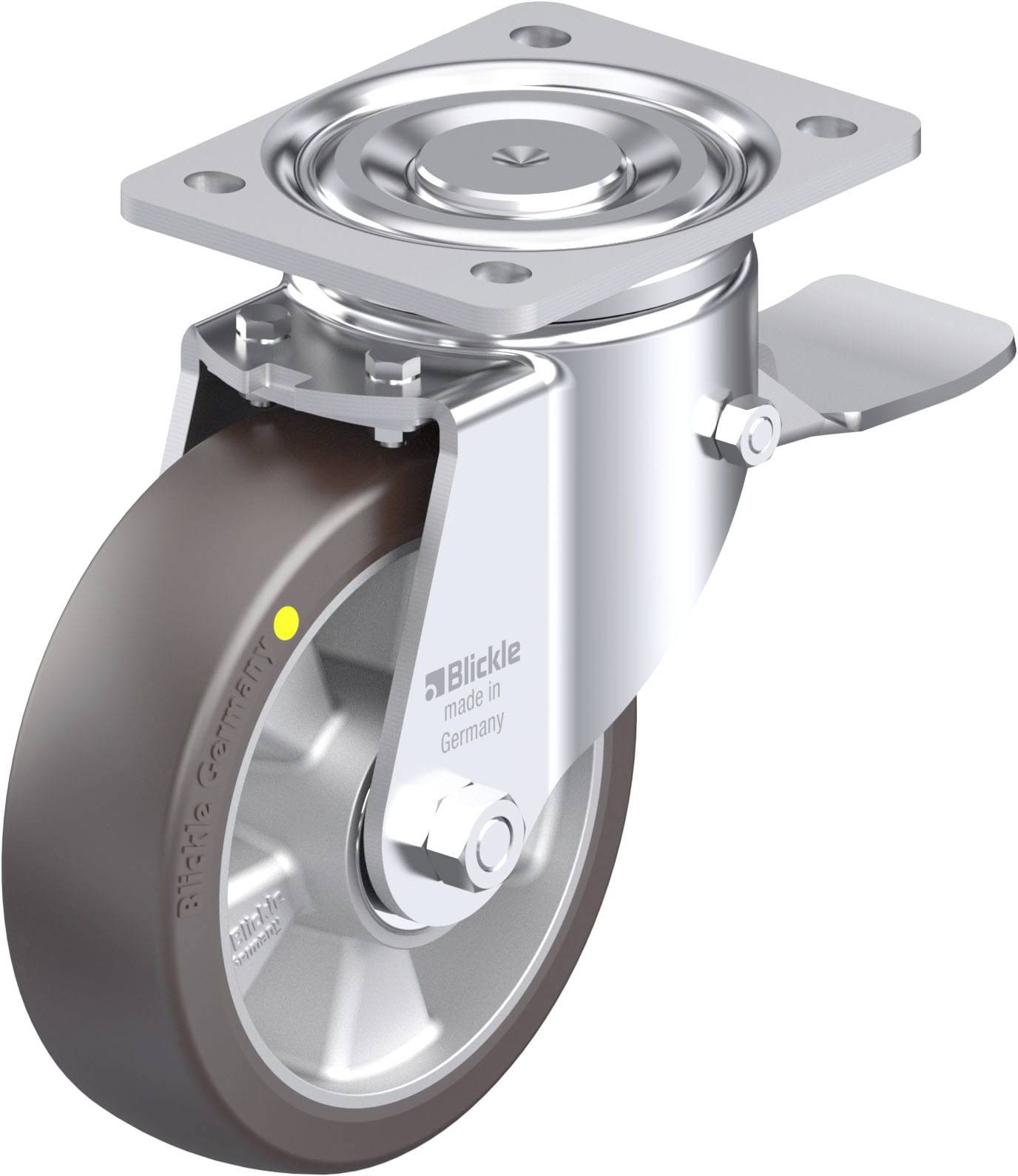 Blickle 936533 LH-ALST 160K-ST-AS Stahlblech-Lenkrolle Rad-Durchmesser: 160 mm Tragfähigkeit (max.): 580 kg 1 St.