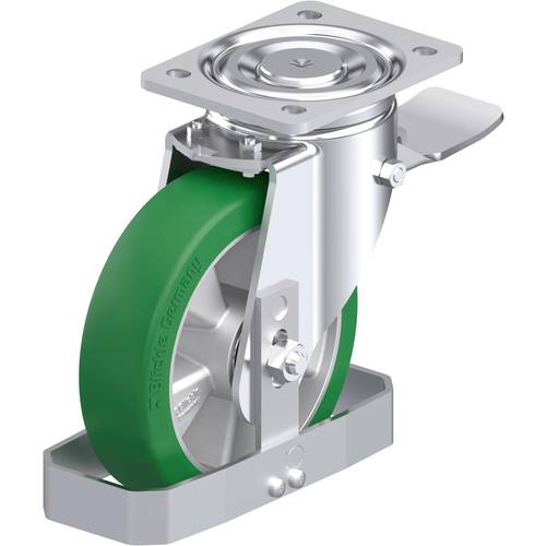 Thumbnail - Blickle 939234 LH-ALST 180K-ST-FS Stahlblech-Lenkrolle Rad-Durchmesser: 180 mm Tragfähigkeit (max.): 670 kg 1 St.