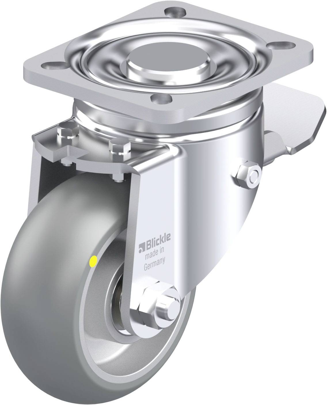 Blickle 936657 LH-ALTH 101K-1-ST-AS-CO Stahlblech-Lenkrolle Rad-Durchmesser: 100 mm Tragfähigkeit (max.): 420 kg 1 St.