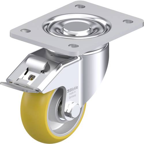 Blickle 872001 LH-ALTH 101K-3-FI-CO Stahlblech-Lenkrolle Rad-Durchmesser: 100 mm Tragfähigkeit (max.): 420 kg 1 St.