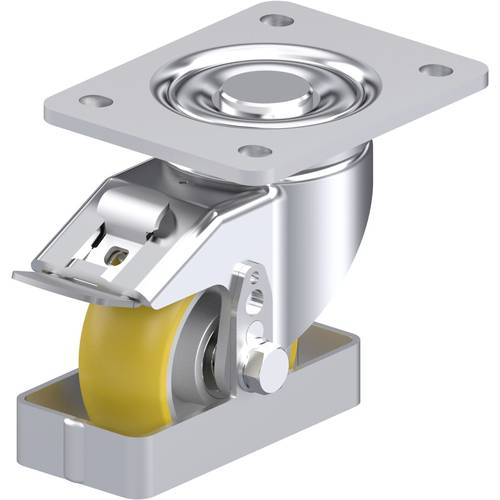 Thumbnail - Blickle 939396 LH-ALTH 101K-3-FI-CO-FS Stahlblech-Lenkrolle Rad-Durchmesser: 100 mm Tragfähigkeit (max.): 420 kg 1 St.