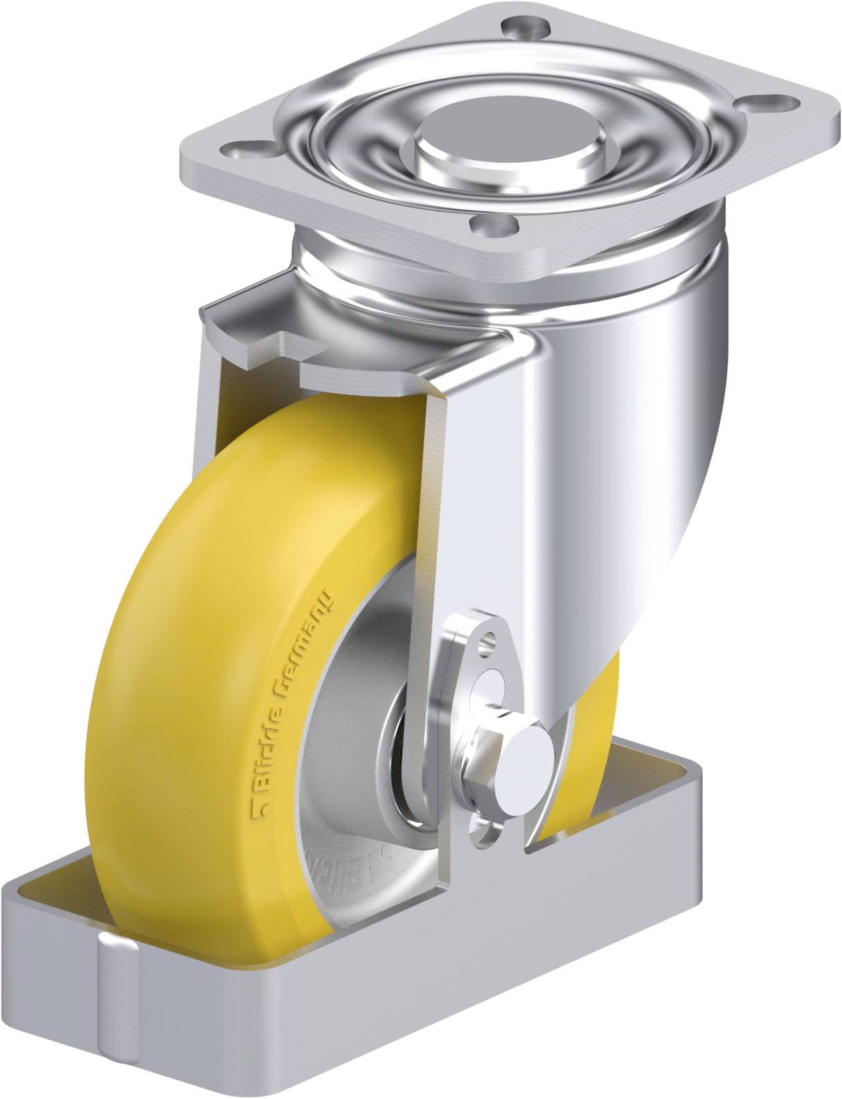 Blickle 939400 LH-ALTH 125K-1-CO-FS Stahlblech-Lenkrolle Rad-Durchmesser: 125 mm Tragfähigkeit (max.): 550 kg 1 St.