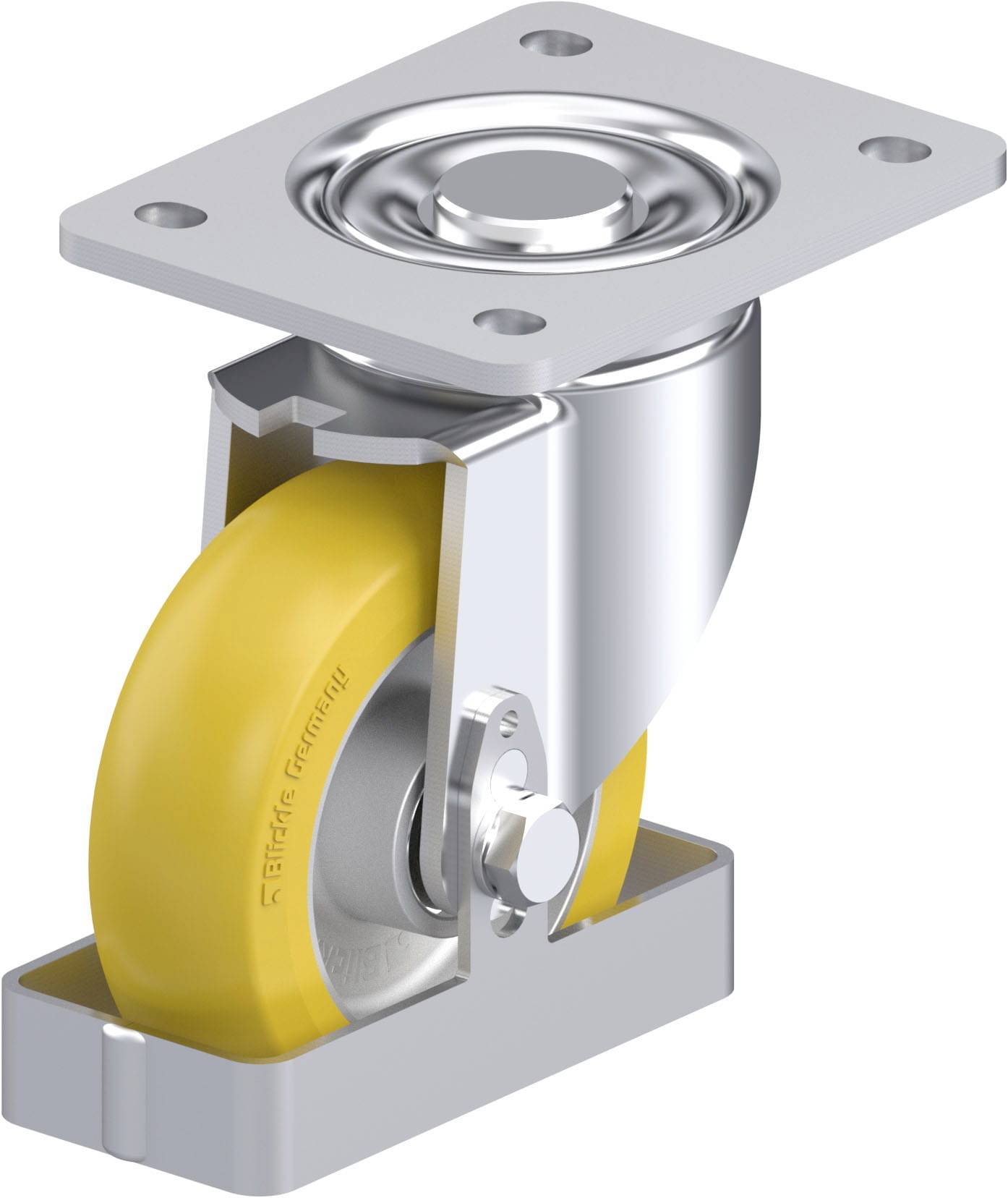 Blickle 939406 LH-ALTH 125K-3-CO-FS Stahlblech-Lenkrolle Rad-Durchmesser: 125 mm Tragfähigkeit (max.): 550 kg 1 St.