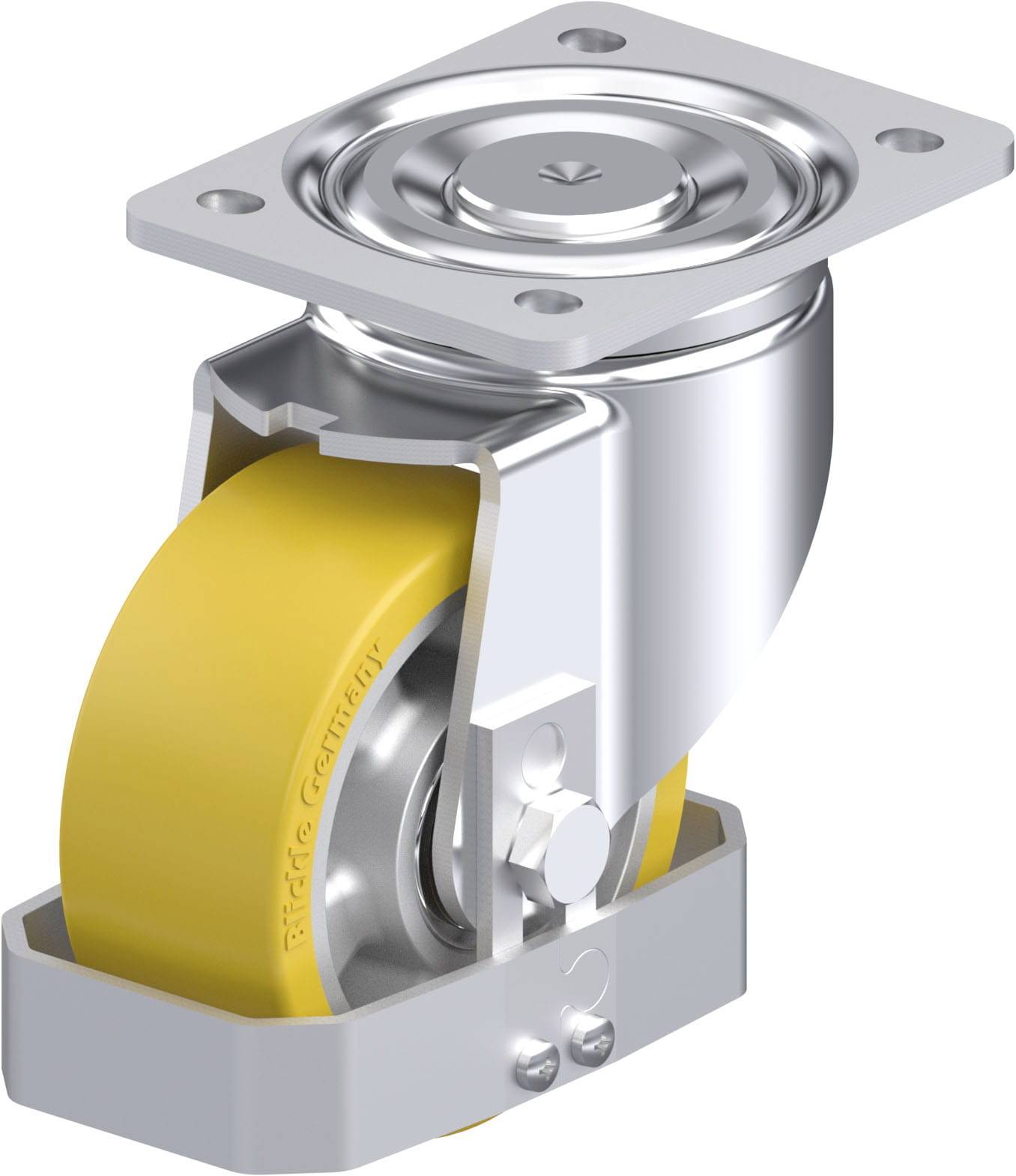 Blickle 880314 LH-ALTH 127K-FS Stahlblech-Lenkrolle Rad-Durchmesser: 125 mm Tragfähigkeit (max.): 750 kg 1 St.