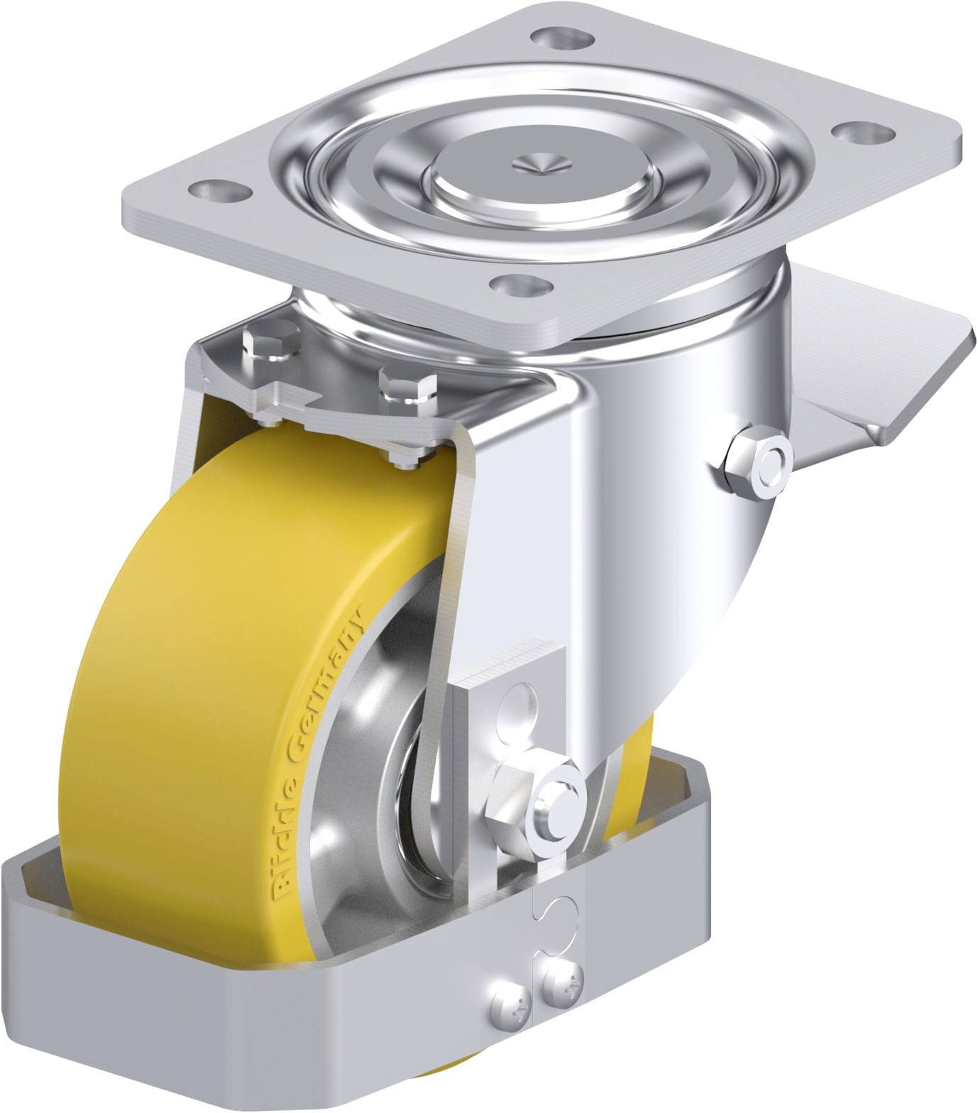 Blickle 906340 LH-ALTH 127K-ST-FS Stahlblech-Lenkrolle Rad-Durchmesser: 125 mm Tragfähigkeit (max.): 750 kg 1 St.