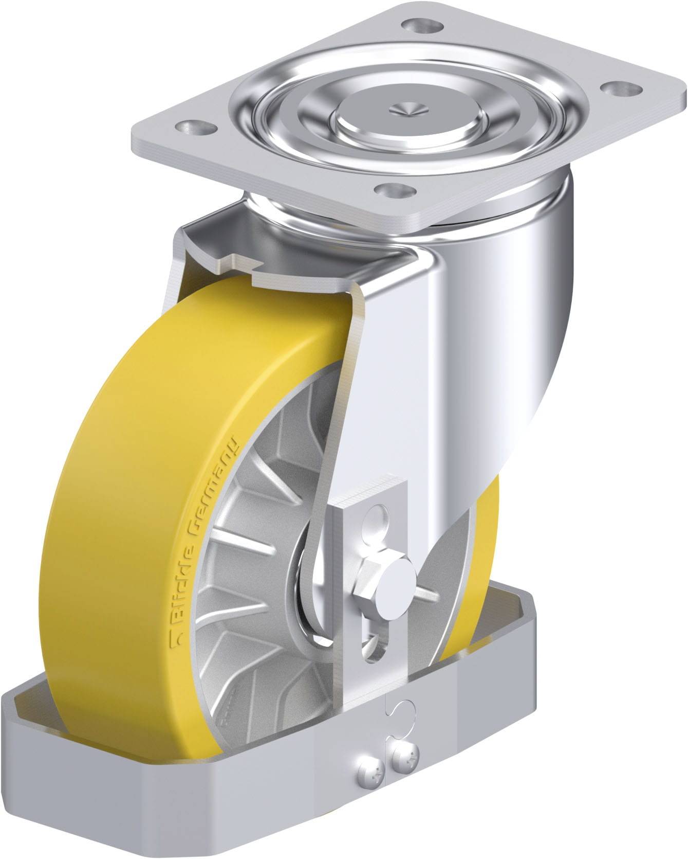 Blickle 939448 LH-ALTH 162K-FS Stahlblech-Lenkrolle Rad-Durchmesser: 160 mm Tragfähigkeit (max.): 900 kg 1 St.