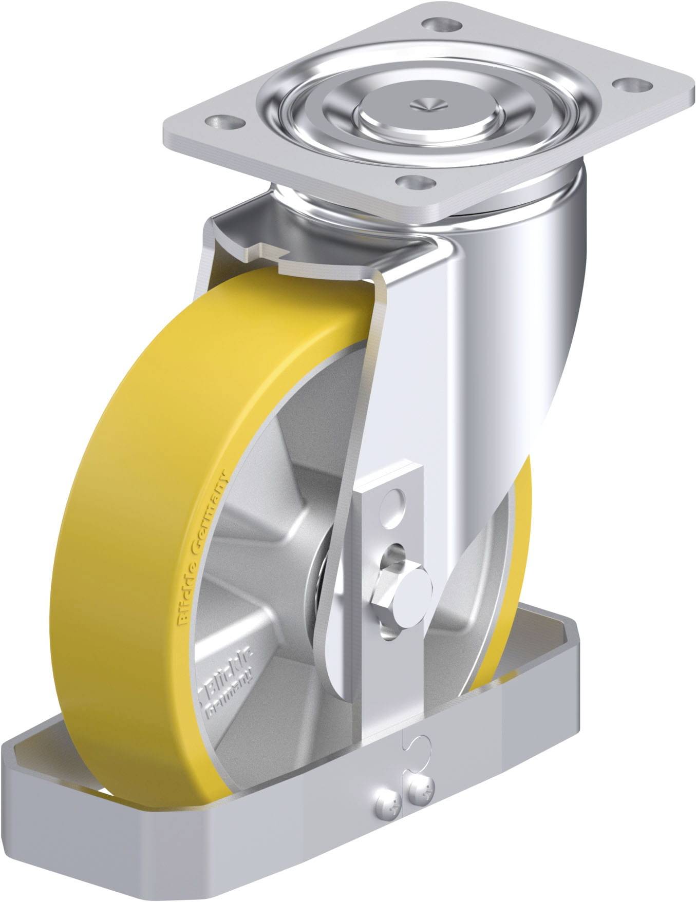 Blickle 909455 LH-ALTH 180K-FS Stahlblech-Lenkrolle Rad-Durchmesser: 180 mm Tragfähigkeit (max.): 700 kg 1 St.