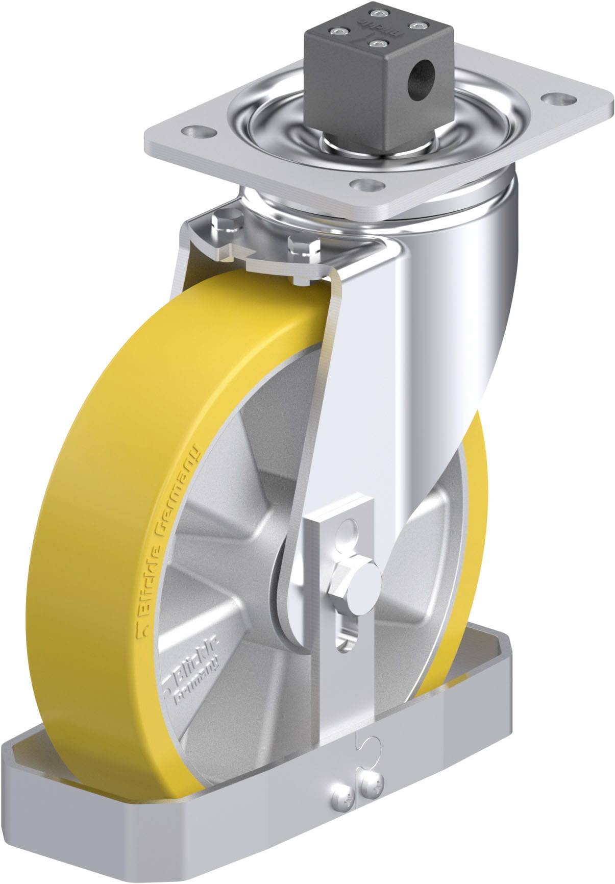 Blickle 879466 LH-ALTH 200K-CS13-FS Stahlblech-Lenkrolle Rad-Durchmesser: 200 mm Tragfähigkeit (max.): 800 kg 1 St.