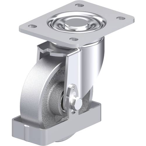 Thumbnail - Blickle 907667 LH-G 125K-3-FS Stahlblech-Lenkrolle Rad-Durchmesser: 125 mm Tragfähigkeit (max.): 450 kg 1 St.