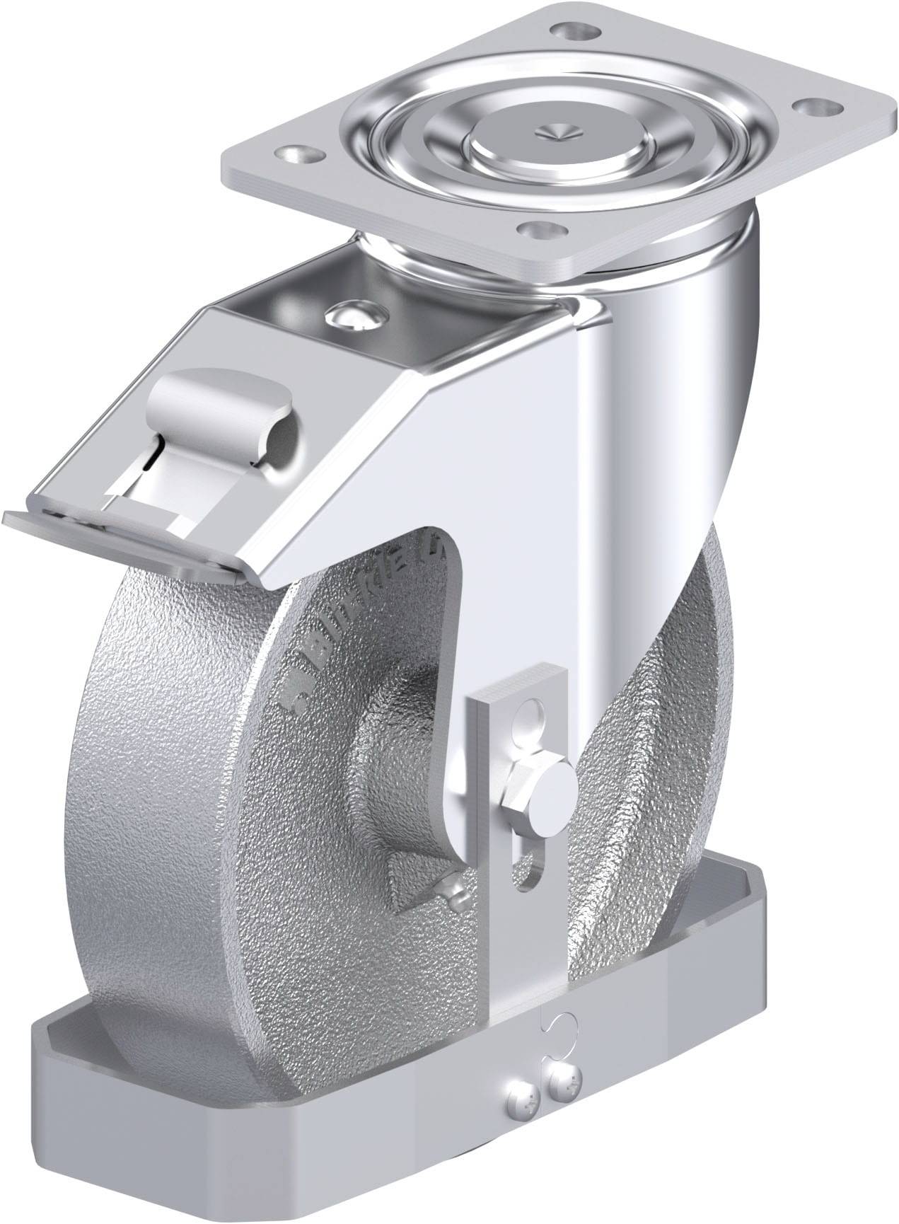 Thumbnail - Blickle 940300 LH-G 200G-FI-FS Stahlblech-Lenkrolle Rad-Durchmesser: 200 mm Tragfähigkeit (max.): 900 kg 1 St.