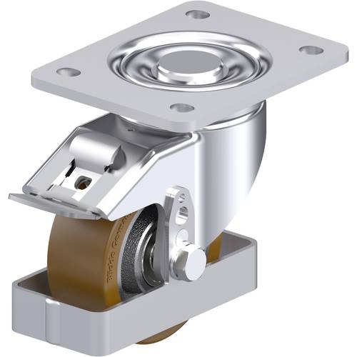 Thumbnail - Blickle 939533 LH-GB 100K-3-FI-FS Stahlblech-Lenkrolle Rad-Durchmesser: 100 mm Tragfähigkeit (max.): 450 kg 1 St.
