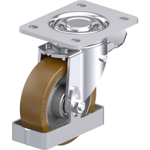 Blickle 906869 LH-GB 125K-3-ST-FS Stahlblech-Lenkrolle Rad-Durchmesser: 125 mm Tragfähigkeit (max.): 550 kg 1 St.