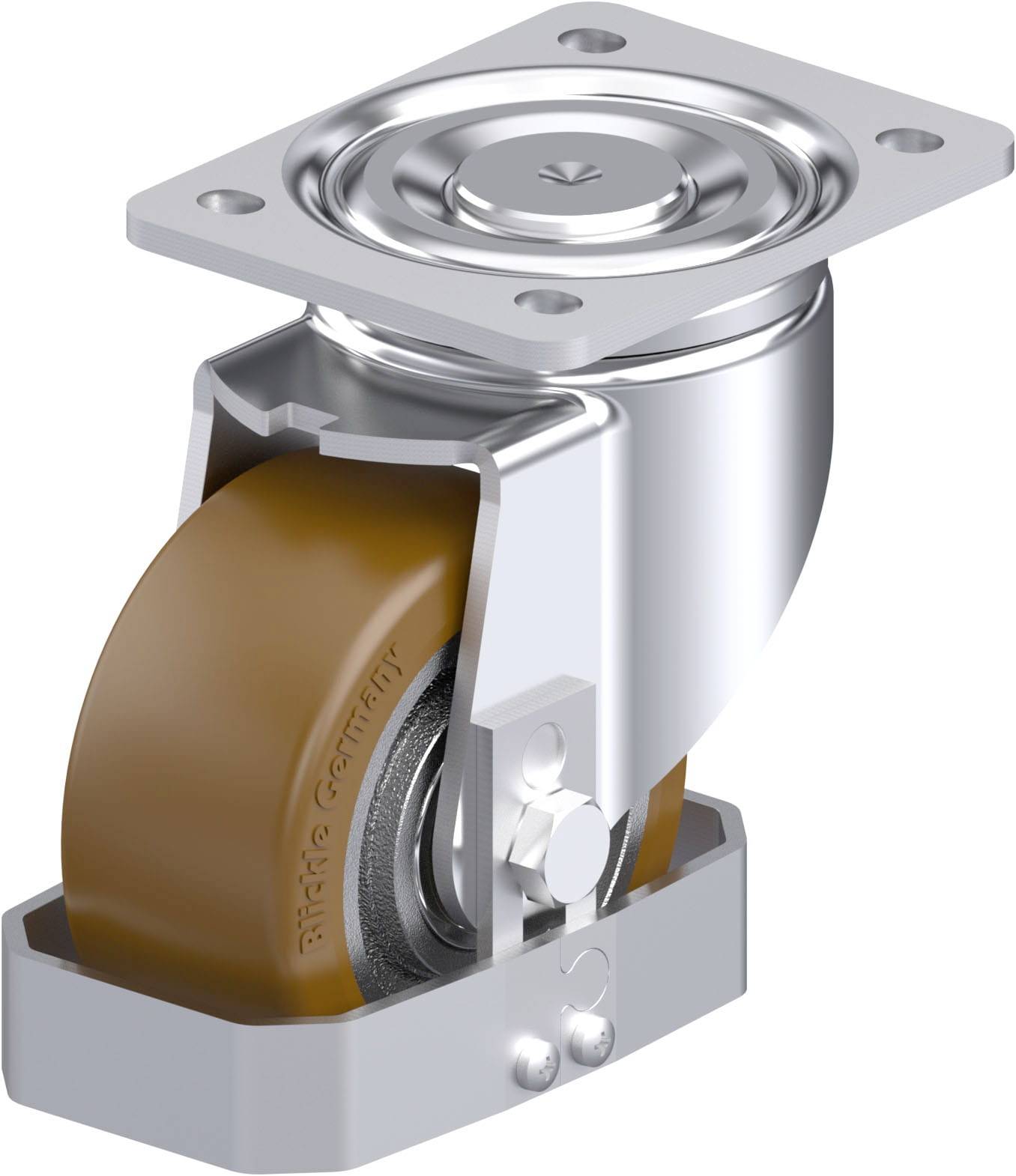 Blickle 939538 LH-GB 128K-FS Stahlblech-Lenkrolle Rad-Durchmesser: 125 mm Tragfähigkeit (max.): 850 kg 1 St.