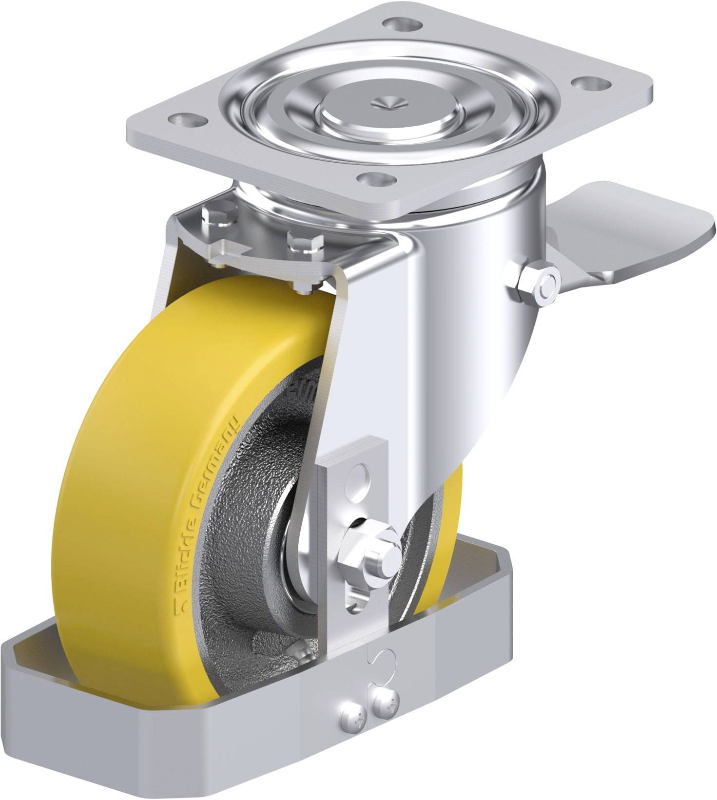 Blickle 845530 LH-GTH 150K-ST-FS Stahlblech-Lenkrolle Rad-Durchmesser: 150 mm Tragfähigkeit (max.): 800 kg 1 St.