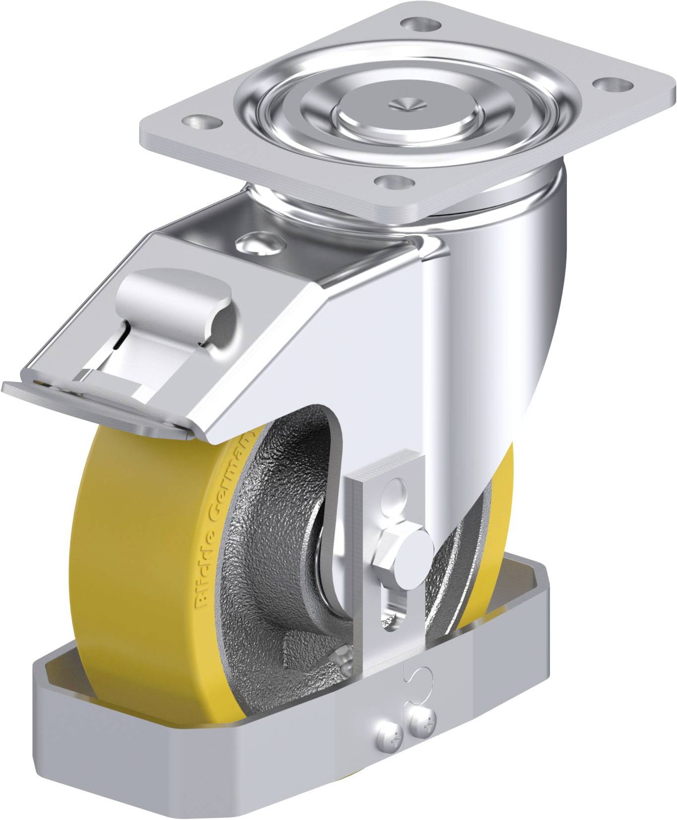 Blickle 857058 LH-GTH 160K-FI-FS Stahlblech-Lenkrolle Rad-Durchmesser: 160 mm Tragfähigkeit (max.): 800 kg 1 St.