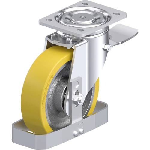 Blickle 929993 LH-GTH 175K-ST-FS Stahlblech-Lenkrolle Rad-Durchmesser: 175 mm Tragfähigkeit (max.): 875 kg 1 St.