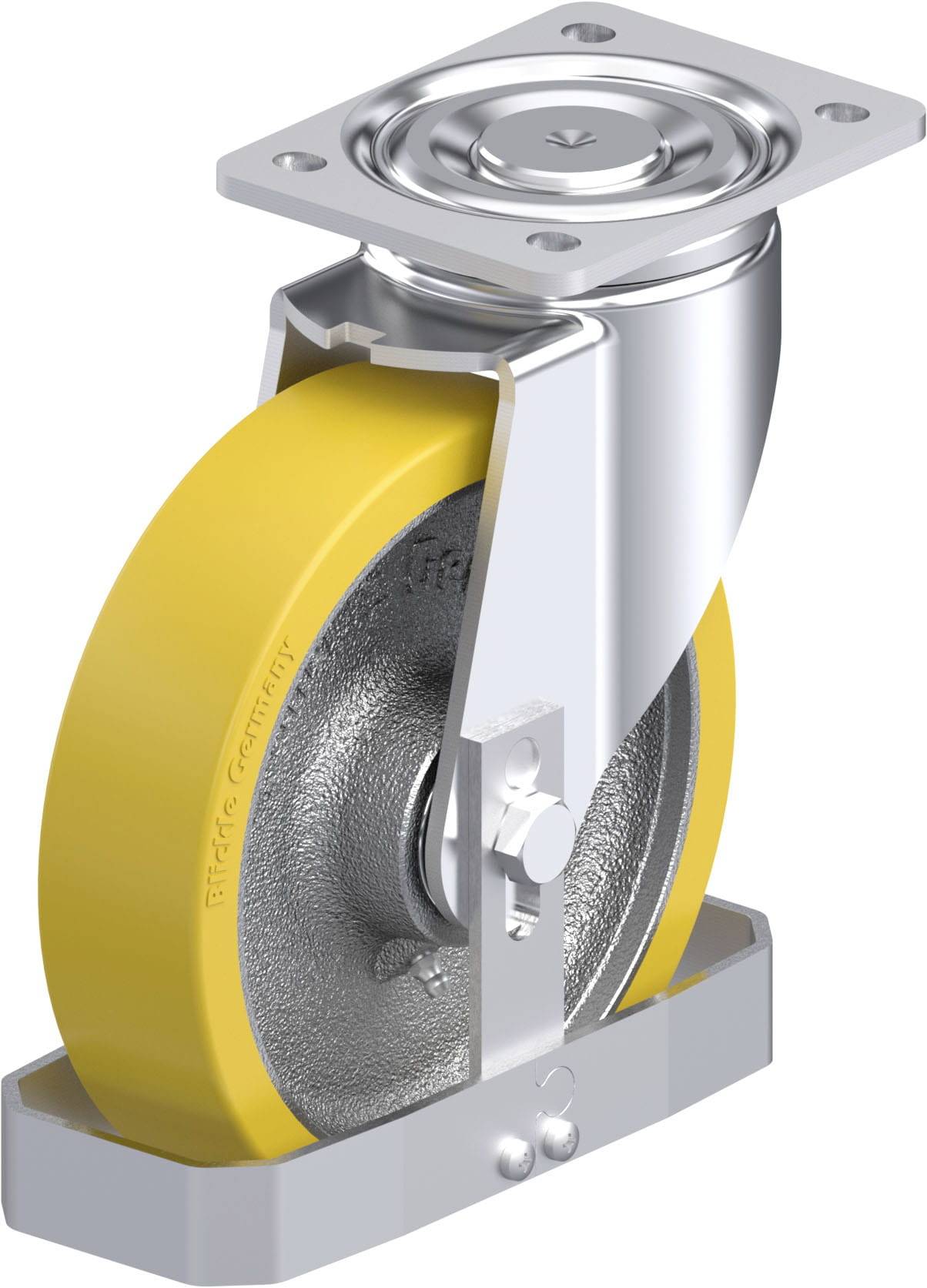 Blickle 763104 LH-GTH 200K-FS Stahlblech-Lenkrolle Rad-Durchmesser: 200 mm Tragfähigkeit (max.): 900 kg 1 St.