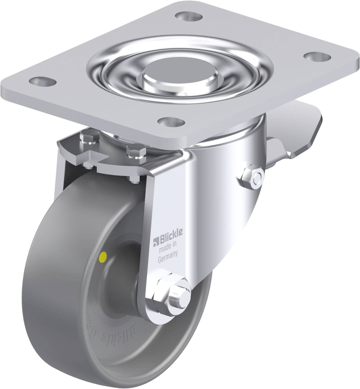 Blickle 936983 LH-PO 100G-3-ST-ELS Stahlblech-Lenkrolle Rad-Durchmesser: 100 mm Tragfähigkeit (max.): 280 kg 1 St.