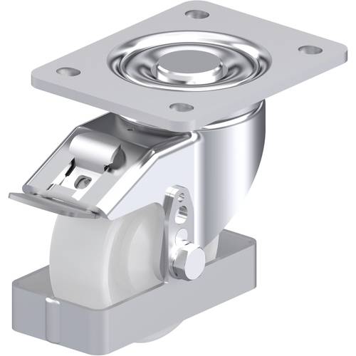 Thumbnail - Blickle 907525 LH-PO 100KA-3-FI-FS Stahlblech-Lenkrolle Rad-Durchmesser: 100 mm Tragfähigkeit (max.): 280 kg 1 St.