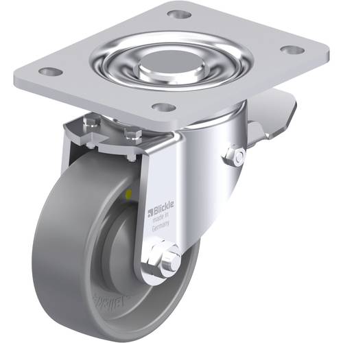 Thumbnail - Blickle 936989 LH-PO 100KA-3-ST-ELS Stahlblech-Lenkrolle Rad-Durchmesser: 100 mm Tragfähigkeit (max.): 280 kg 1 St.