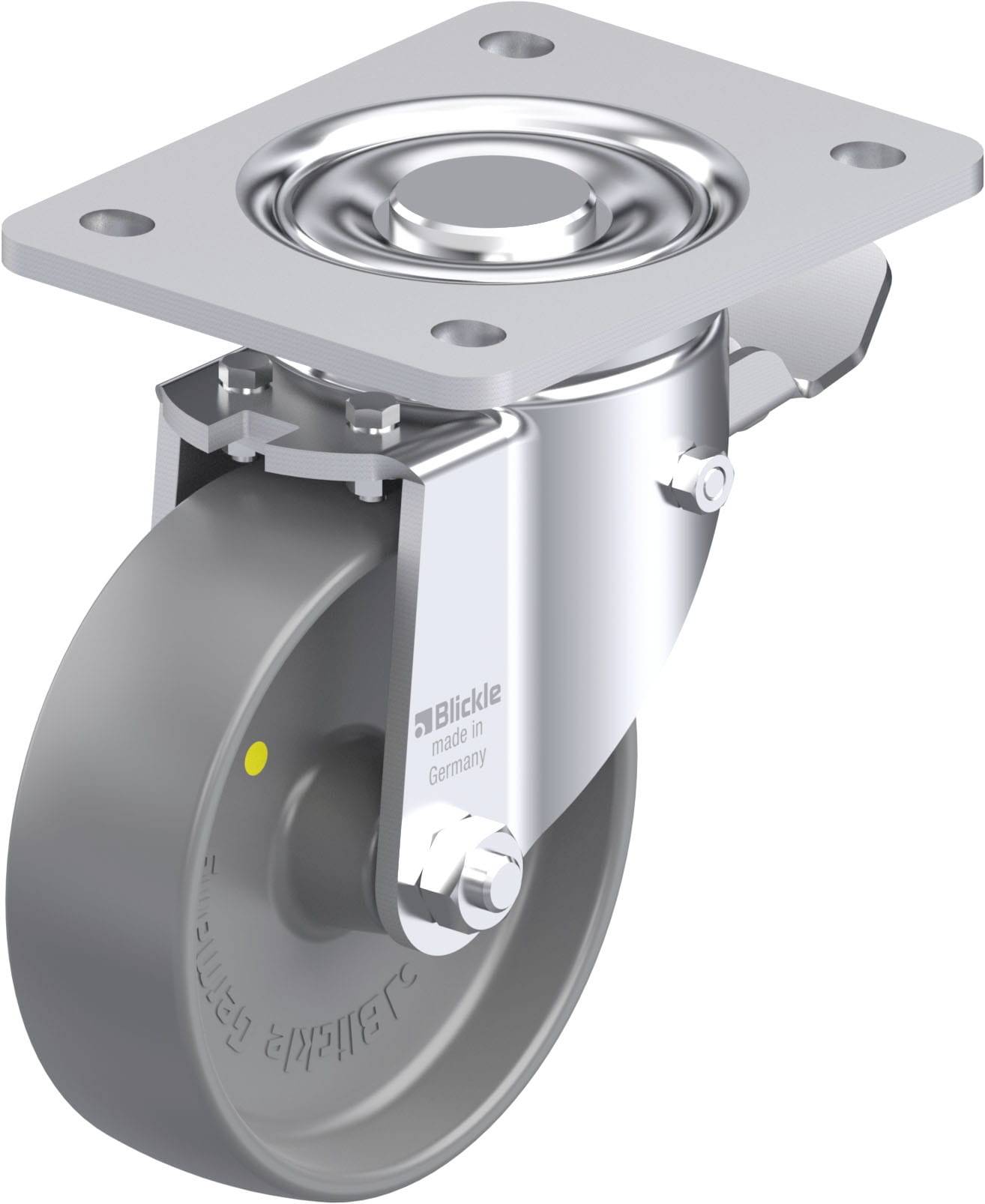 Blickle 936995 LH-PO 125G-3-ST-ELS Stahlblech-Lenkrolle Rad-Durchmesser: 125 mm Tragfähigkeit (max.): 300 kg 1 St.