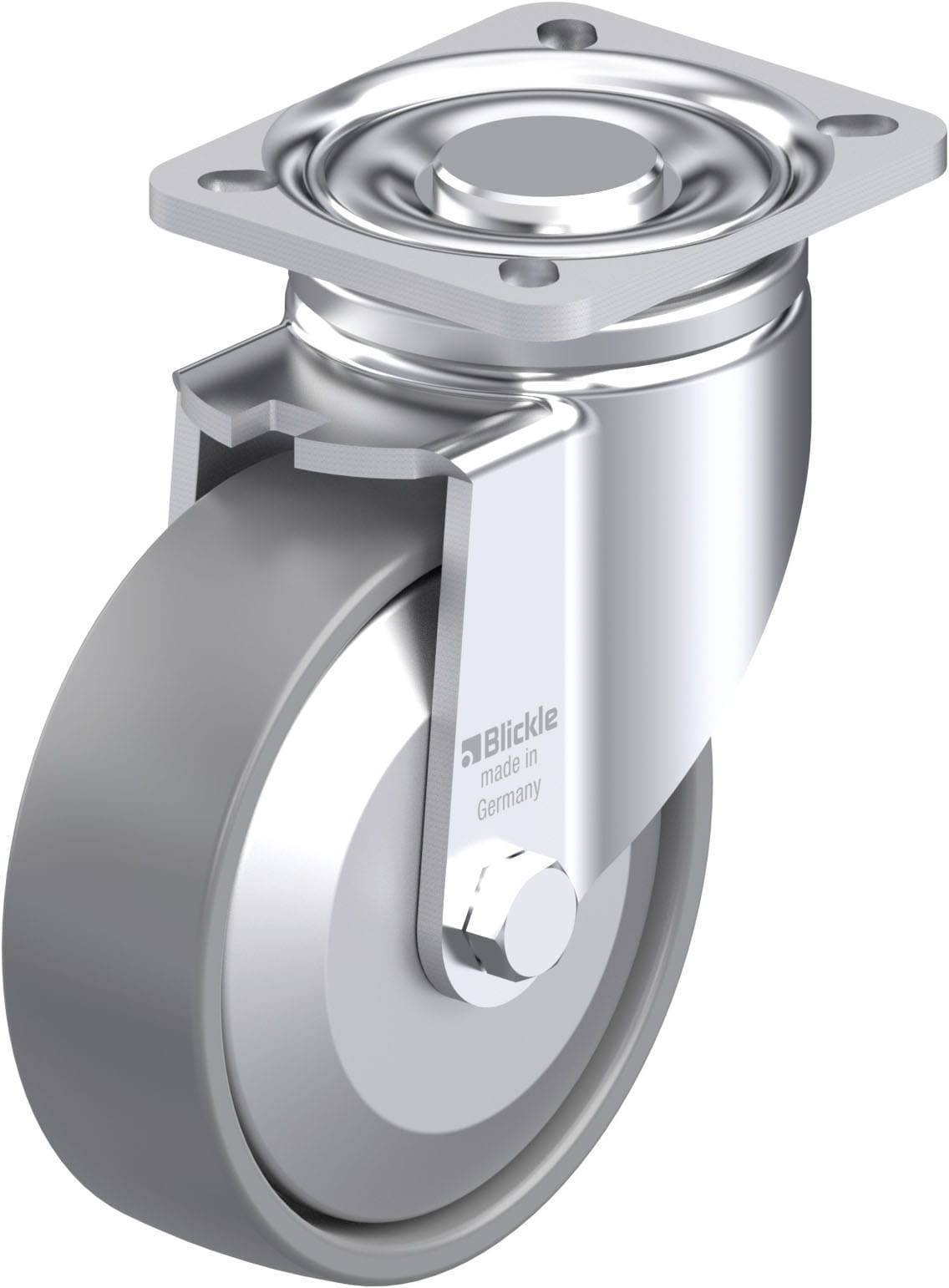 Blickle 946714 LH-PO 125KA-1-ELS-FA Stahlblech-Lenkrolle Rad-Durchmesser: 125 mm Tragfähigkeit (max.): 300 kg 1 St.