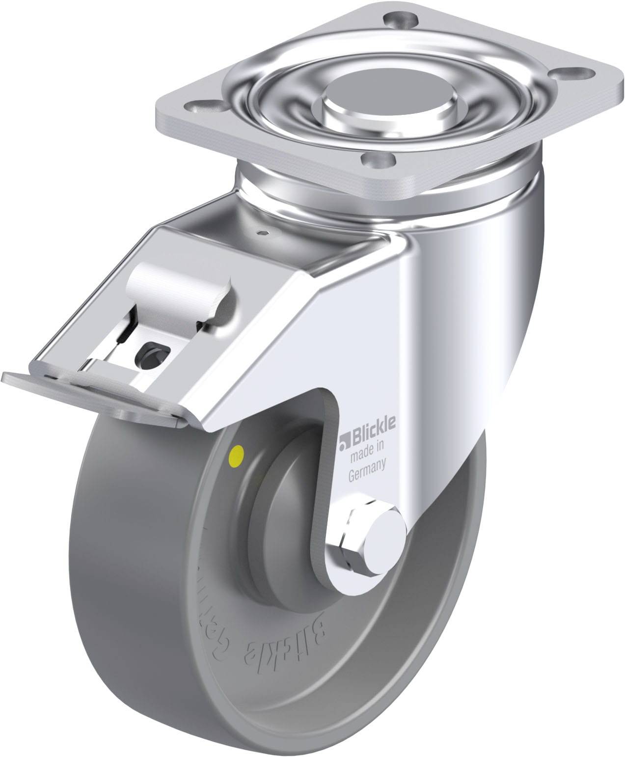 Blickle 887227 LH-PO 125KA-1-FI-ELS Stahlblech-Lenkrolle Rad-Durchmesser: 125 mm Tragfähigkeit (max.): 300 kg 1 St.