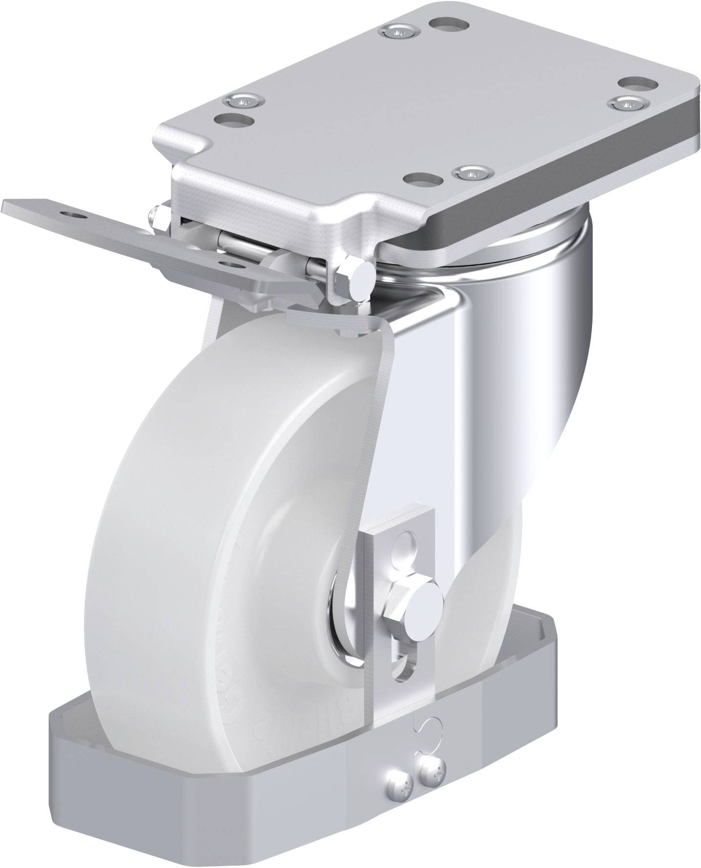 Blickle 748469 LH-PO 160K-IS-FS Stahlblech-Lenkrolle Rad-Durchmesser: 160 mm Tragfähigkeit (max.): 450 kg 1 St.