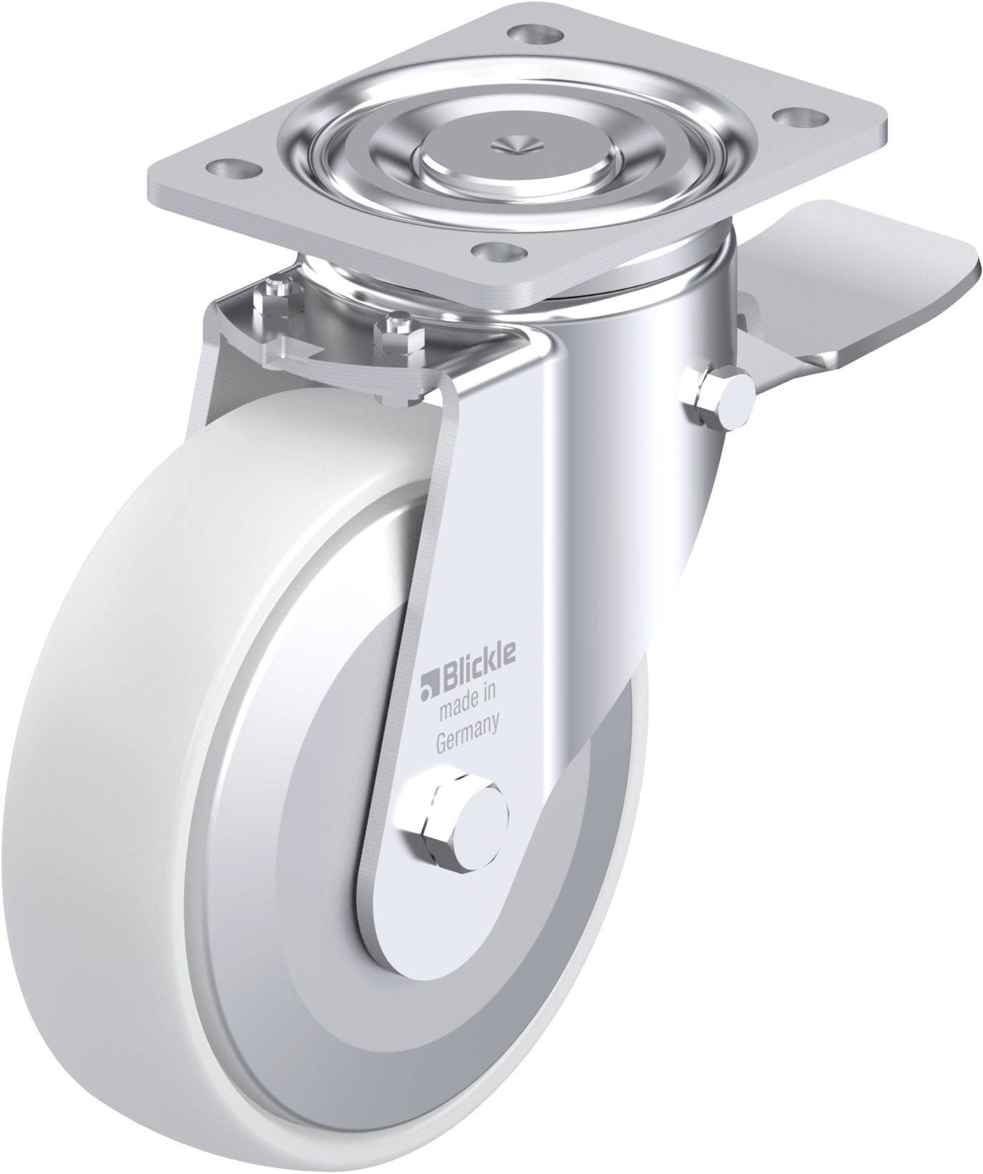 Blickle 750032 LH-PO 175G-ST-FA Stahlblech-Lenkrolle Rad-Durchmesser: 175 mm Tragfähigkeit (max.): 500 kg 1 St.