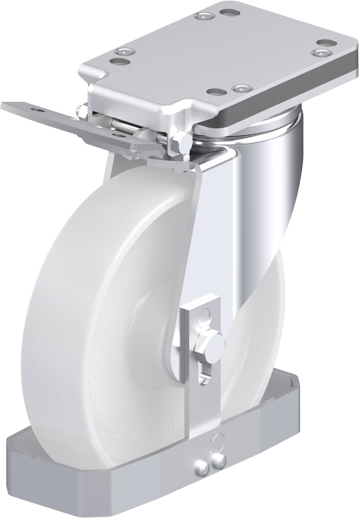 Blickle 915970 LH-PO 200K-IS-FS Stahlblech-Lenkrolle Rad-Durchmesser: 200 mm Tragfähigkeit (max.): 600 kg 1 St.