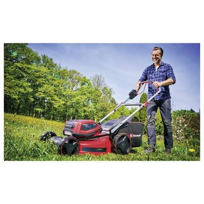 Einhell Professional Power X-Change GP-CM 36/52 S Li BL (4x5,2Ah) Akku Akku-Rasenmäher inkl. 2. Twincharger Ladegerät, i-3
