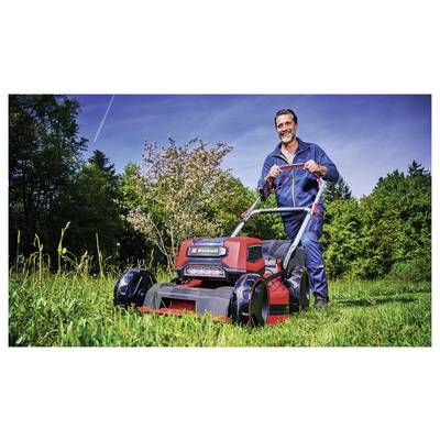 Einhell Professional Power X-Change GP-CM 36/47 S Li BL (4x4,0Ah) Akku Akku-Rasenmäher inkl. 2. Twincharger Ladegerät, i-4